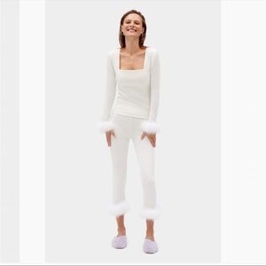 Sleeper The Weekend Chic Set with Leggings in White